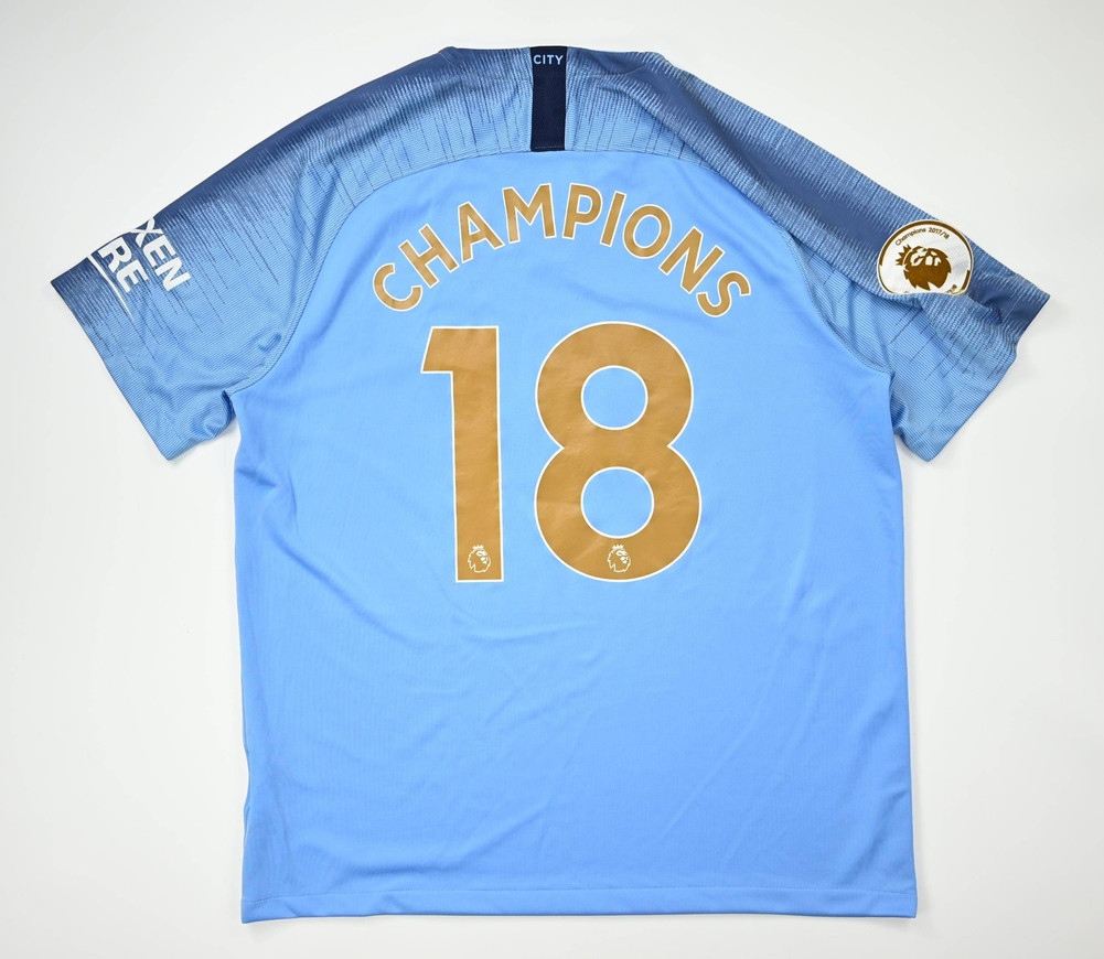 2018-19 MANCHESTER CITY CHAMPIONS 18 XL