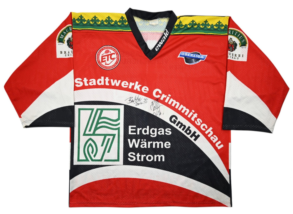 EISPIRATEN CRIMMITSCHAU *BARTOSKA* HOCKEY KOSZULKA XL