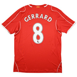 2014-15 LIVERPOOL *GERRARD* SHIRT XL