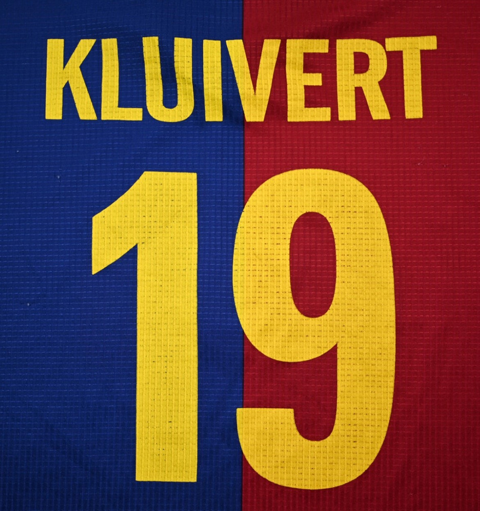 1999-00 BARCELONA *KLUIVERT* SHIRT L