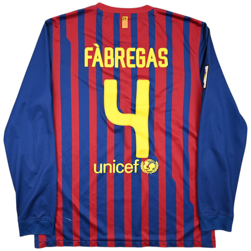 2011-12 FC BARCELONA *FABREGAS* LONGSLEEVE L