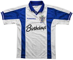 1999-01 BURY FC SHIRT S. BOYS