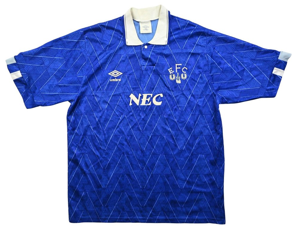 1989-91 EVERTON SHIRT XL