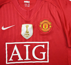 2007-09 MANCHESTER UNITED *TEVEZ* SHIRT S