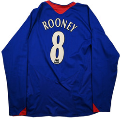 2005-06 MANCHESTER UNITED *ROONEY* LONGSLEEVE SHIRT XL