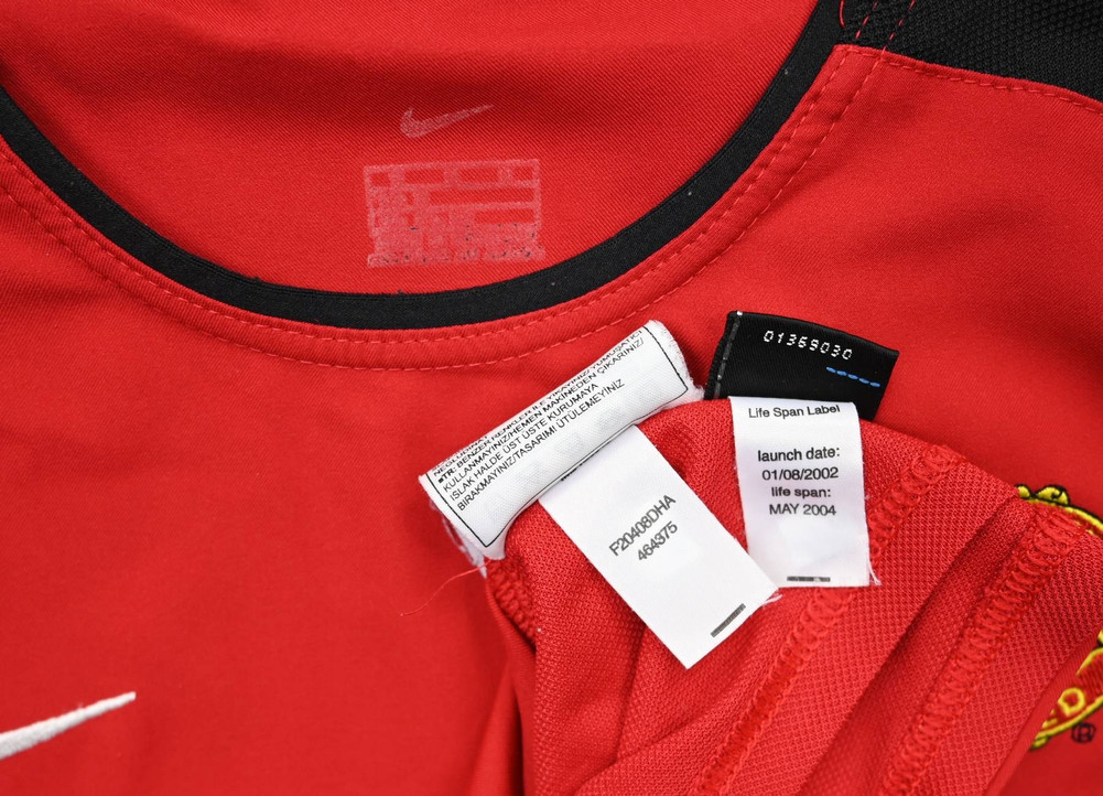 2002-04 MANCHESTER UNITED KOSZULKA M. BOYS