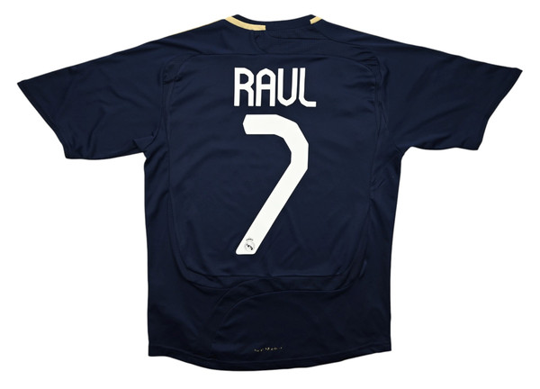 2007-08 REAL MADRID *RAUL* SHIRT XL. BOYS