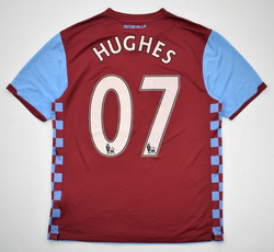 2010-11 ASTON VILLA *HUGHES* SHIRT L