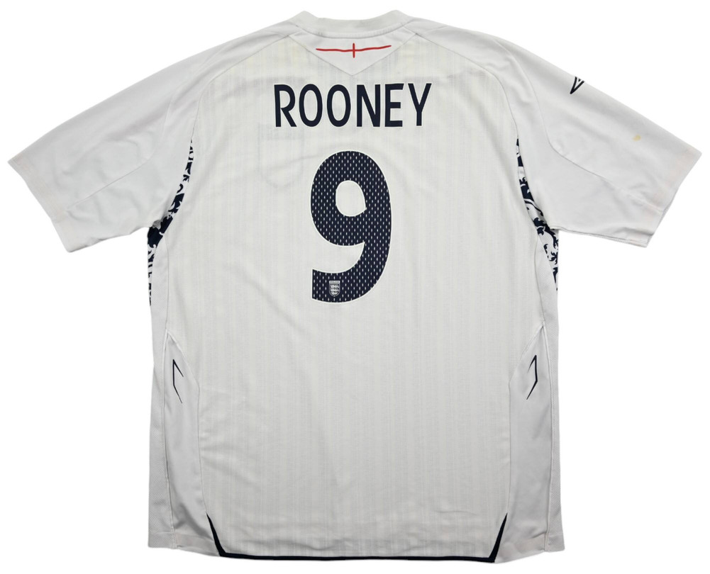 2007-09 ENGLAND *ROONEY* KOSZULKA 2XL