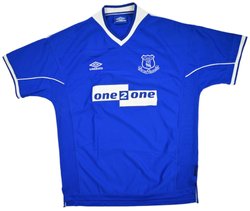 2000-00 EVERTON FC *GASCOIGNE* SHIRT XL