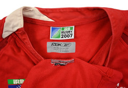 WALES RUGBY UNION RUGBY WORLD CUP 2007 SHIRT XL