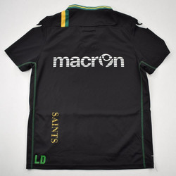 NORTHAMPTON SAINTS RUGBY MACRON SHIRT M
