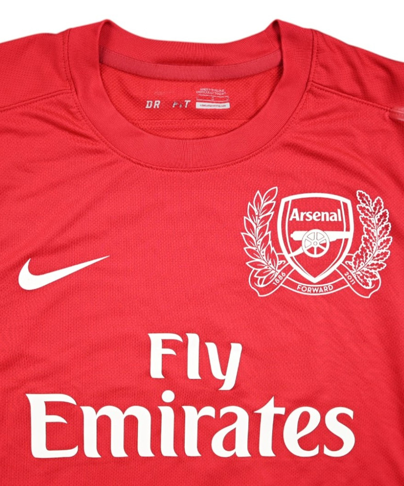 2011-12 ARSENAL *CHAMAKH* PLAYER ISSUE SHIRT S