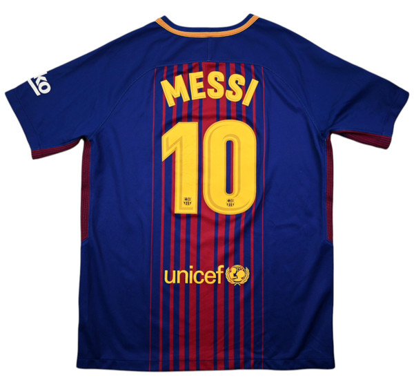 2017-18 BARCELONA *MESSI* SHIRT XL. BOYS