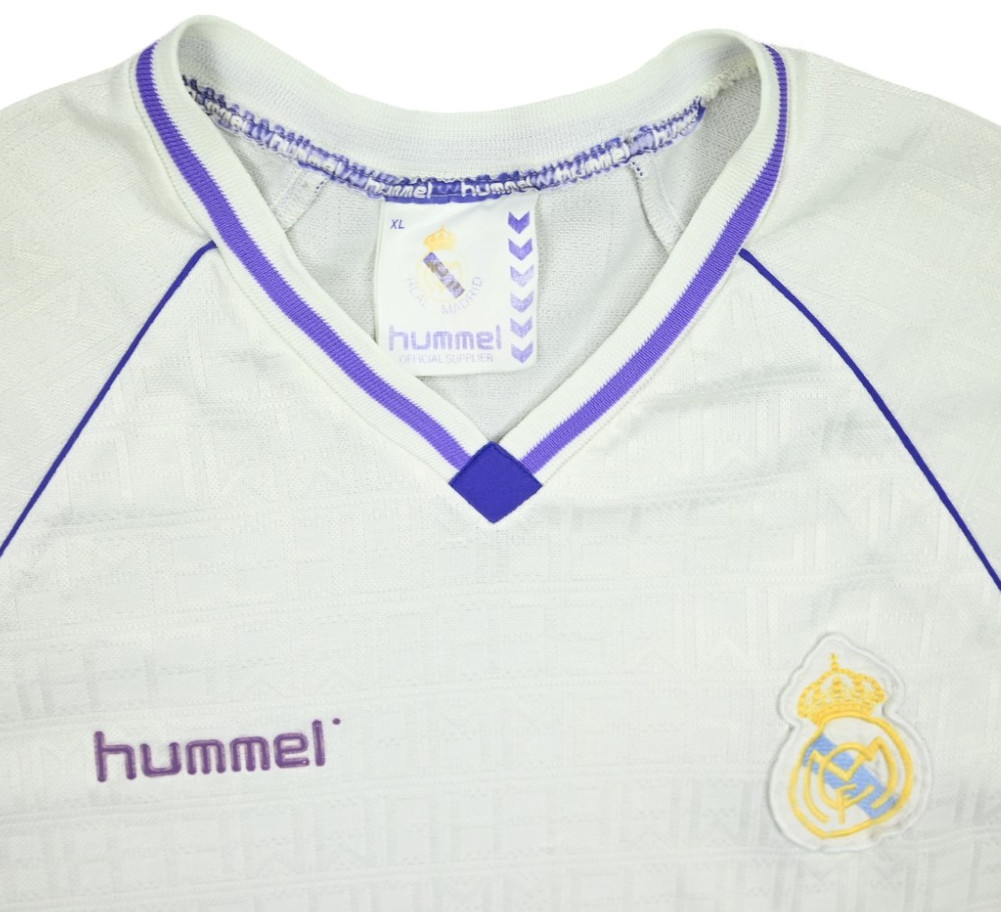 1990-91 REAL MADRID HOME LONGSLEEVE XL