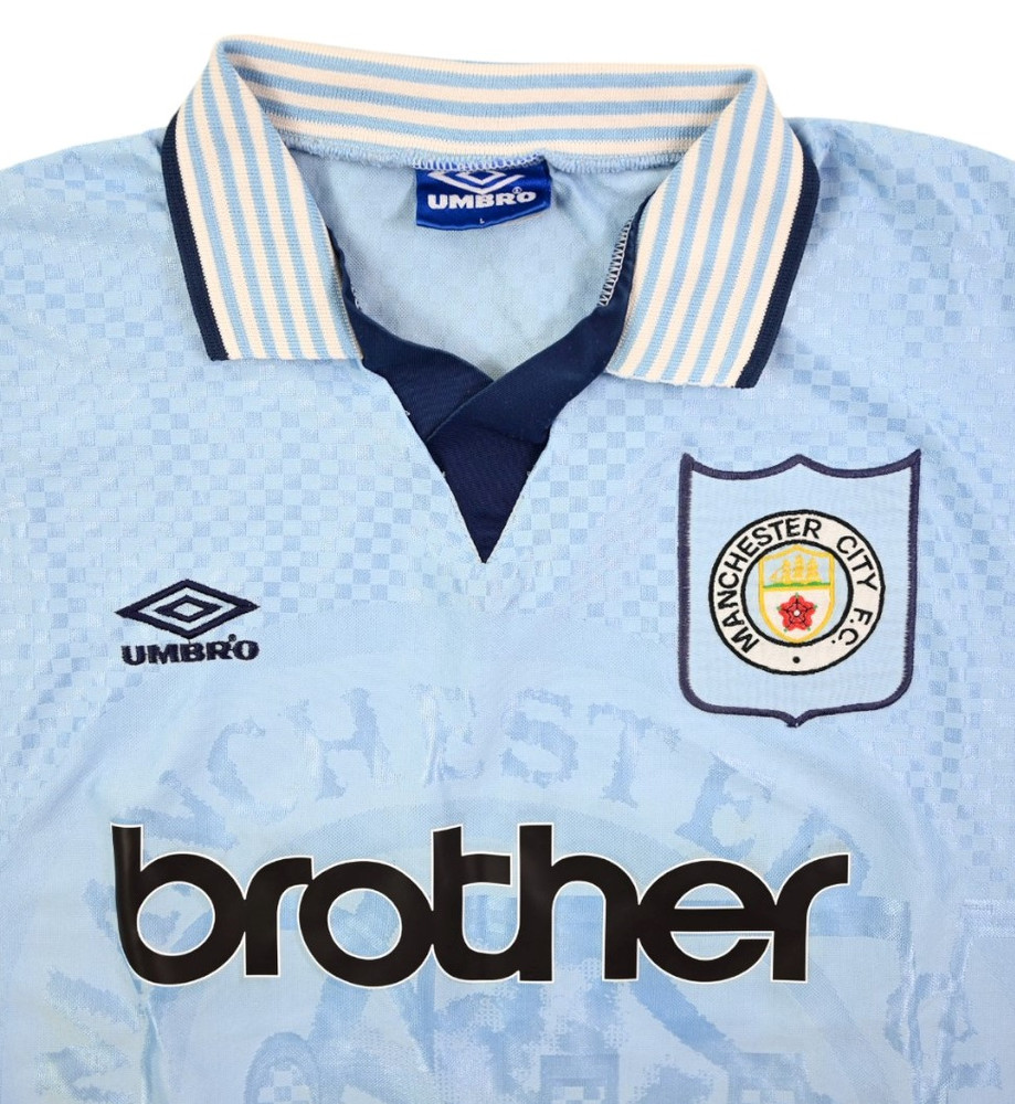 1995-97 MANCHESTER CITY SHIRT L