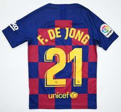 2019-20 FC BARCELONA *F. DE JONG* SHIRT S. BOYS