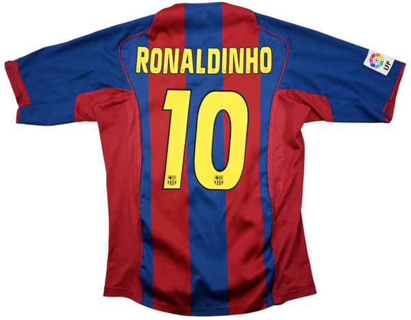 2004-05 BARCELONA *RONALDINHO* KOSZULKA M