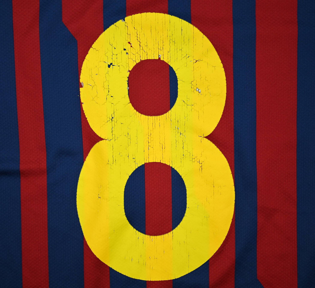 2011-12 FC BARCELONA *A. INIESTA* KOSZULKA S