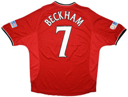 2000-02 MANCHESTER UNITED *BECKHAM* SHIRT XXL