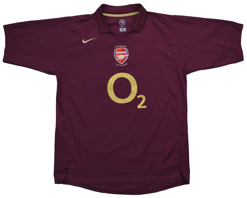 2005-06 ARSENAL LONDON SHIRT S. BOYS
