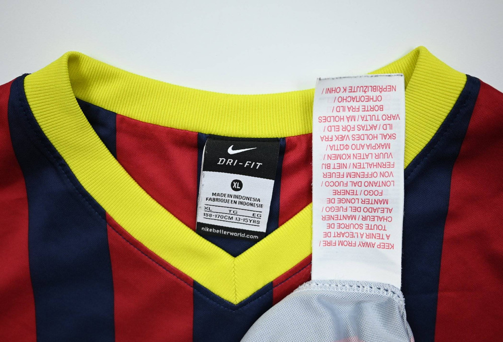 2013-14 FC BARCELONA BASIC SHIRT XL. BOYS