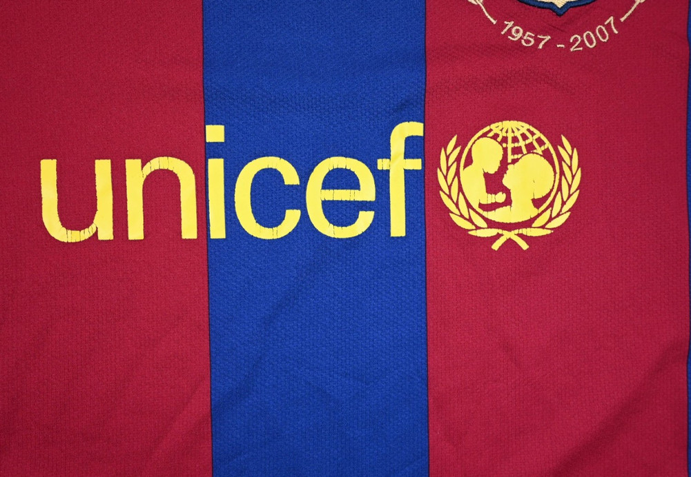 2007-08 FC BARCELONA SHIRT M