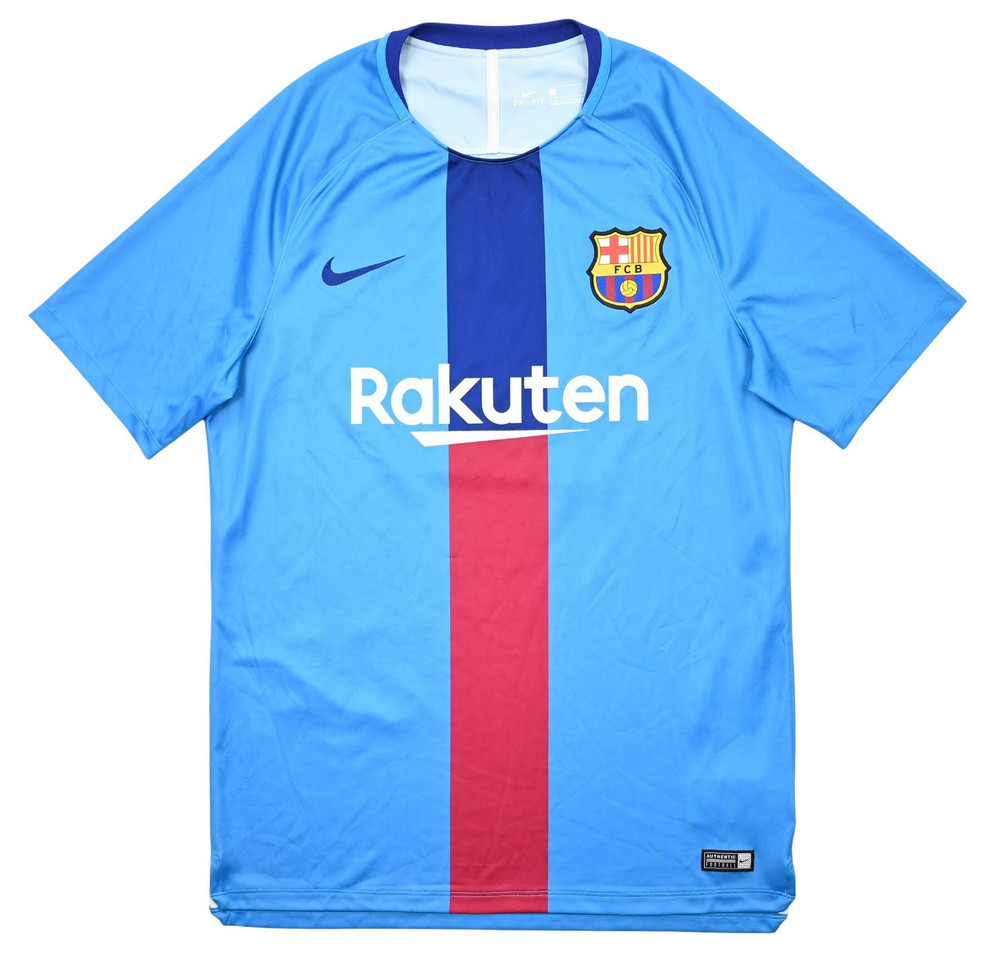 2018-19 FC BARCELONA *PIQUE* SHIRT L