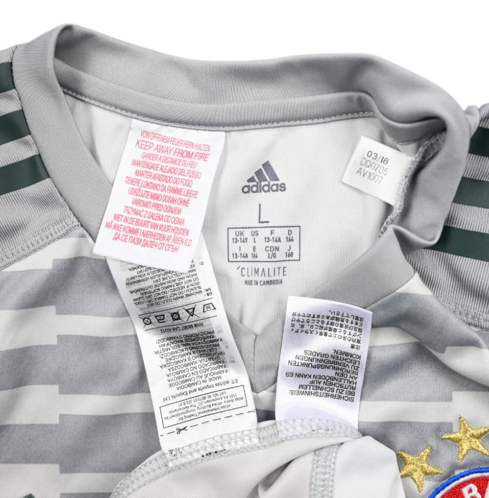 2018-19 BAYERN MUNCHEN GOALKEEPER LONGLSEEVE SHIRT L. BOYS