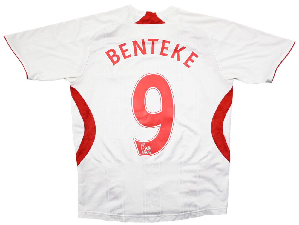 2007-08 LIVERPOOL *BENTEKE* SHIRT L. BOYS