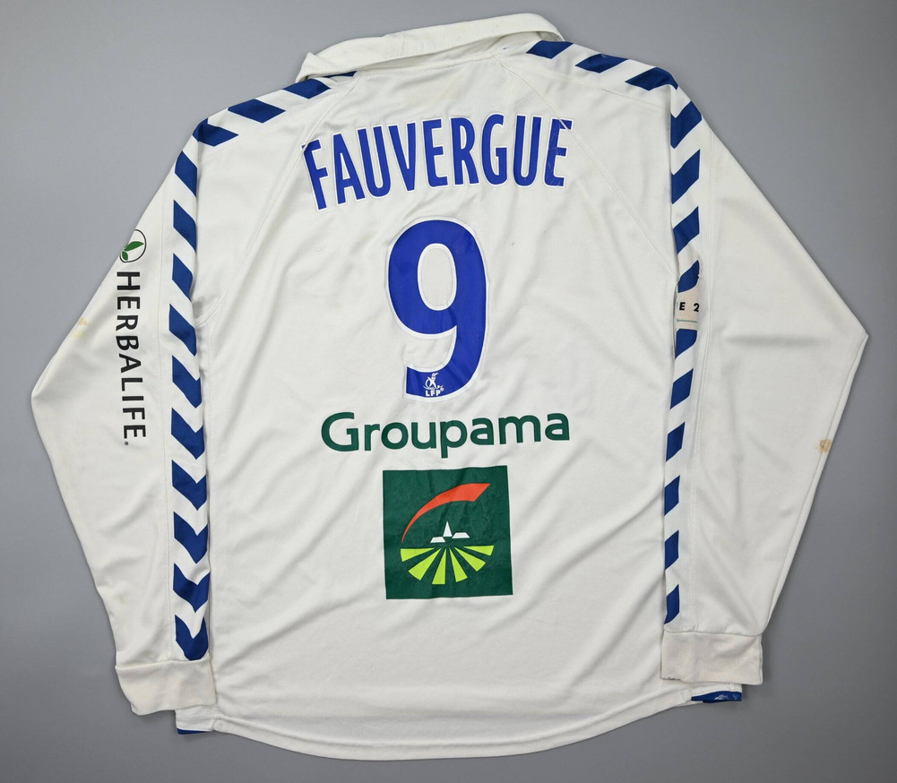 2009-10 STRASBOURG RC *FAUVERGUE* PLAYER ISSUE LONGSLEEVE SHIRT XL