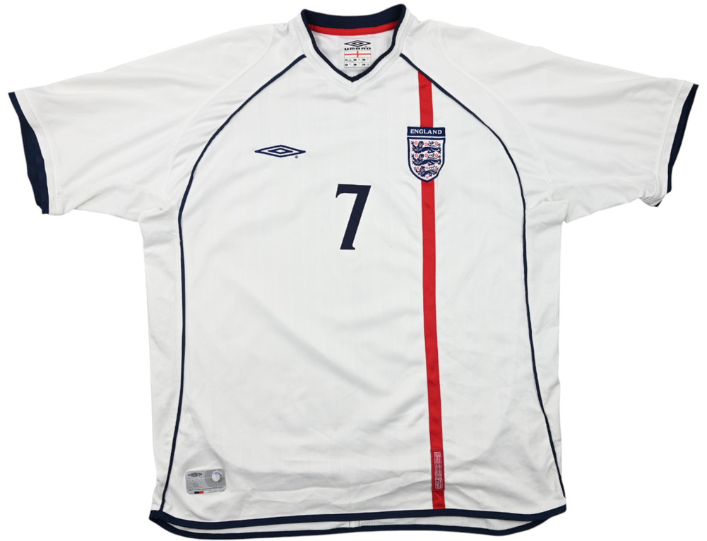 2001-03 ENGLAND *BECKHAM* SHIRT XXL