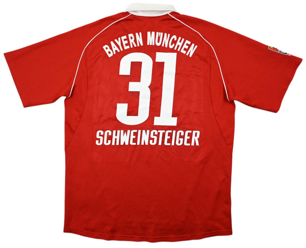 2005-06 BAYERN MUNCHEN *SCHWEINSTEIGER* SHIRT L