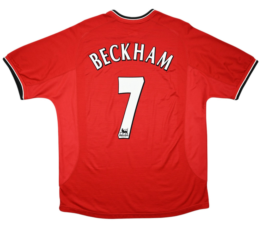 2000-02 MANCHESTER UNITED  *BECKHAM* SHIRT XL