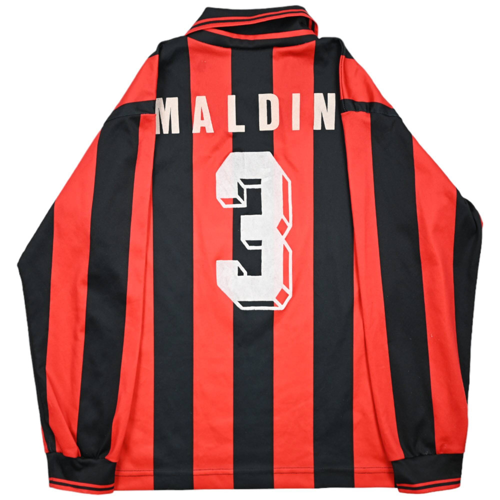 1995-96 AC MILAN *MALDINI* LONGSLEEVE XL. BOYS