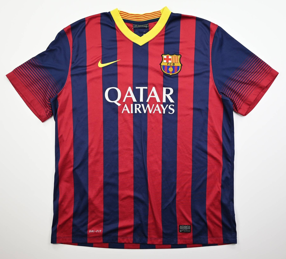 2013-14 FC BARCELONA *A. INIESTA* SHIRT XL