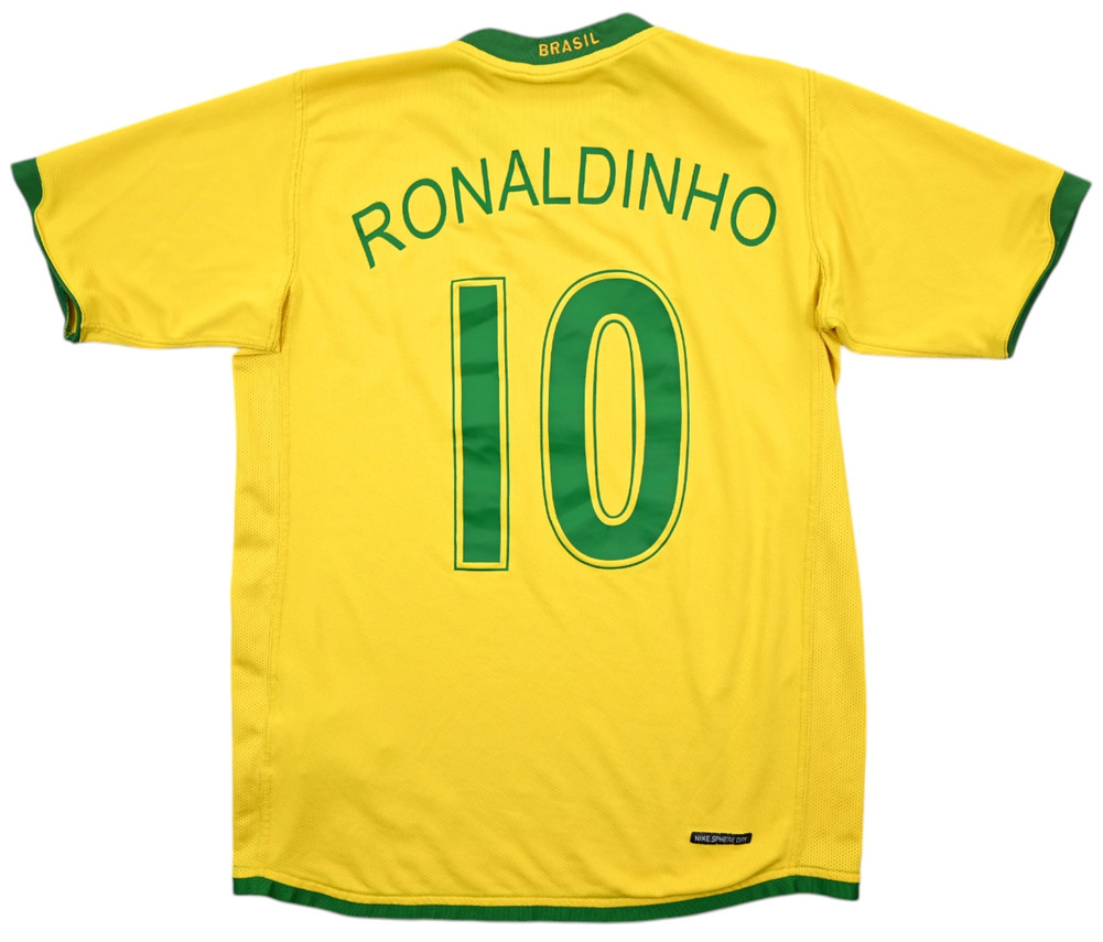 2006-08 BRAZIL *RONALDINHO* SHIRT XL. BOYS