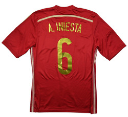 2013-15 SPAIN *A. INIESTA* KOSZULKA S