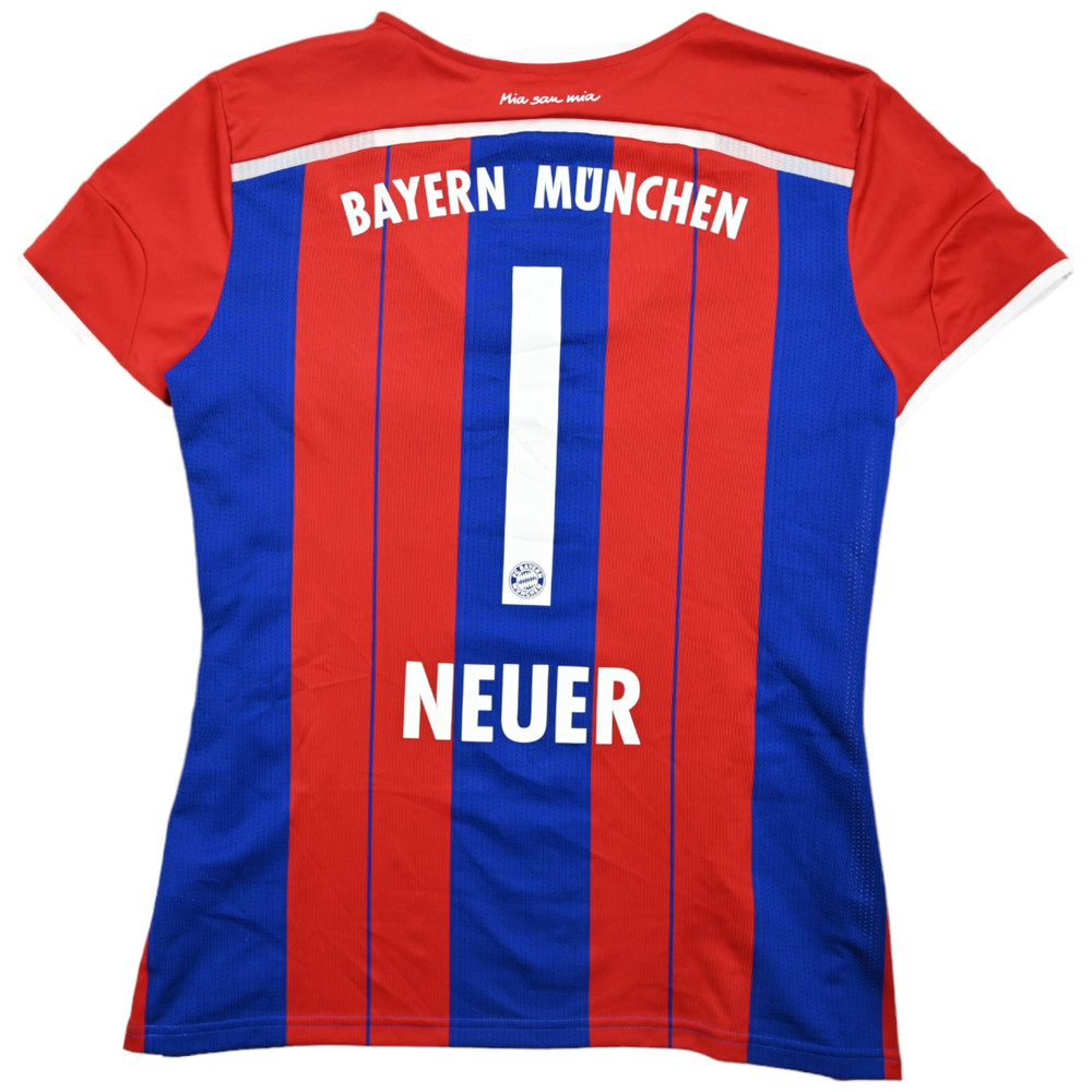 2014-15 BAYERN MUNCHEN *NEUER* SHIRT WOMENS XL