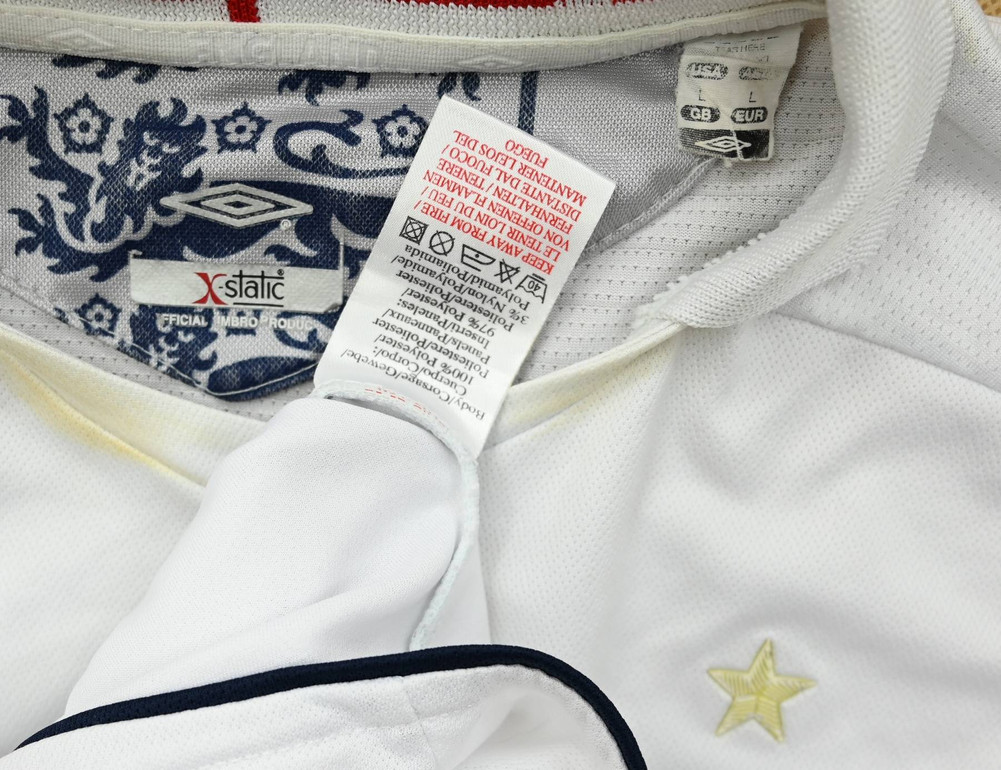 2005-07 ENGLAND SHIRT L
