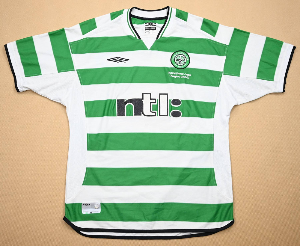 2001-03 CELTIC GLASGOW 2000/01 CHAMPIONS SHIRT L