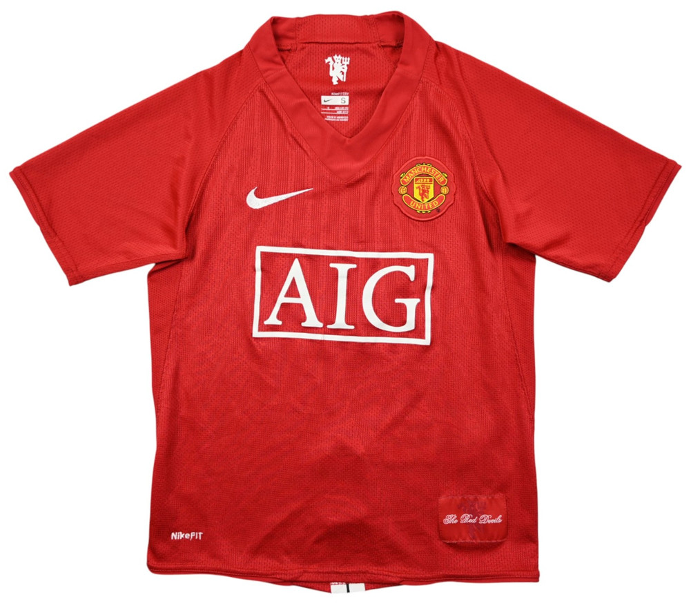 2007-09 MANCHESTER UNITED SHIRT S. BOYS