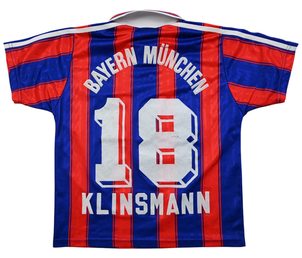 1995-97 BAYERN MUNCHEN *KLINSMANN* KOSZULKA XS. BOYS