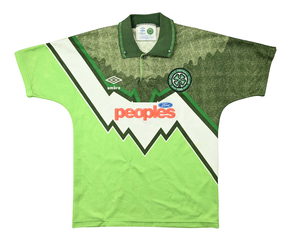 1991-92 CELTIC GLASGOW SHIRT M. BOYS