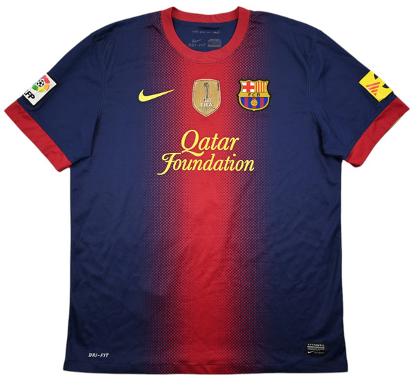 2012-13 FC BARCELONA *VESTERGAARD* SHIRT L