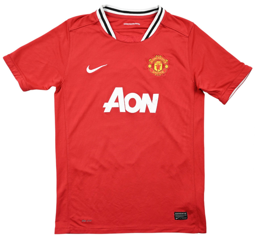 2011-12 MANCHESTER UNITED *JONES* SHIRT XL. BOYS