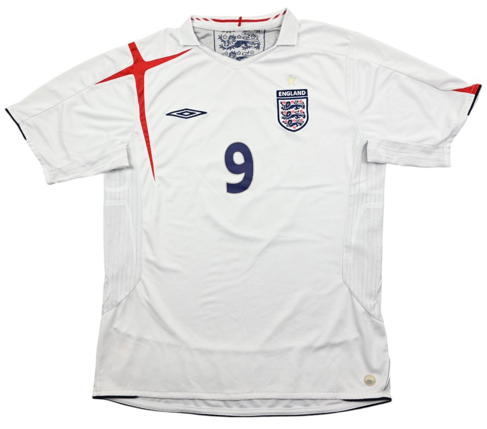 2005-07 ENGLAND *ROONEY* SHIRT L