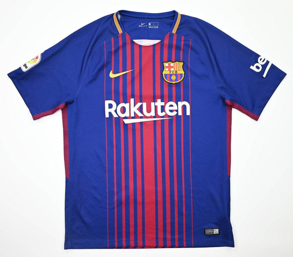 2017-18 FC BARCELONA SHIRT M
