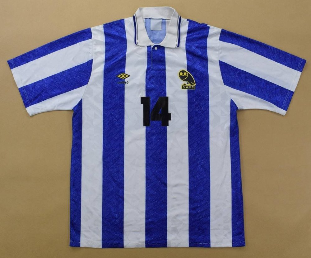 1990-91 SHEFFIELD WEDNESDAY *MADDEN* SHIRT L