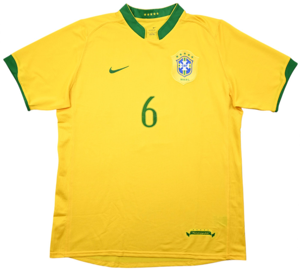 2006-08 BRAZIL *R. CARLOS* SHIRT L
